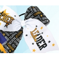 Hair Bows w/ Logo - Black/White